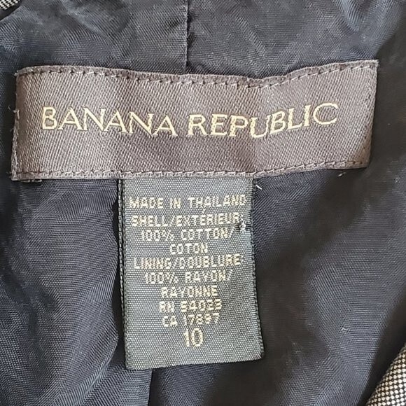 Banana Republic Gray 1 Button Blazer Jacket Size 10 - Picture 11 of 13